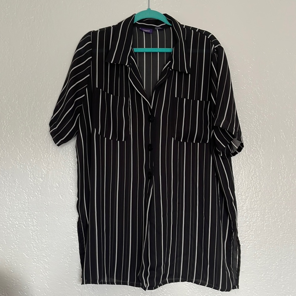 Designer resource sheer dress shirt